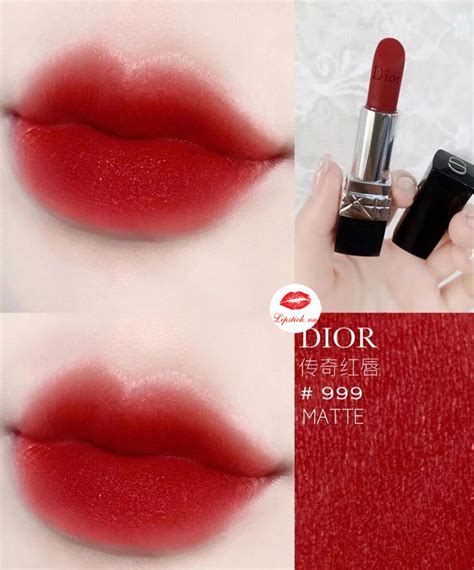 dior rouge dior collector lipstick in 999|Dior 999 matte vs velvet.